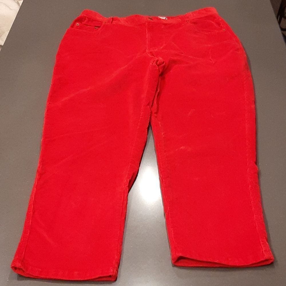 Bill Blass True Red Corduroy Pants